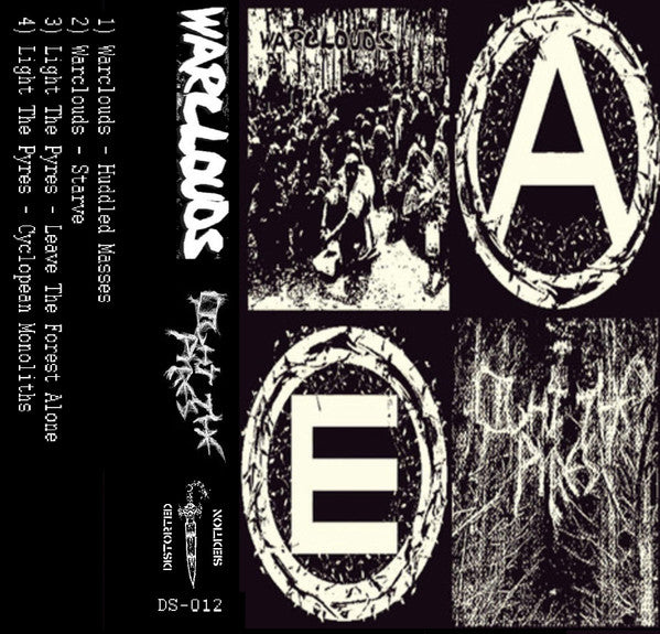 WARCLOUDS/LIGHT THE PYRES - Split Cassette (Distorted Sedition)