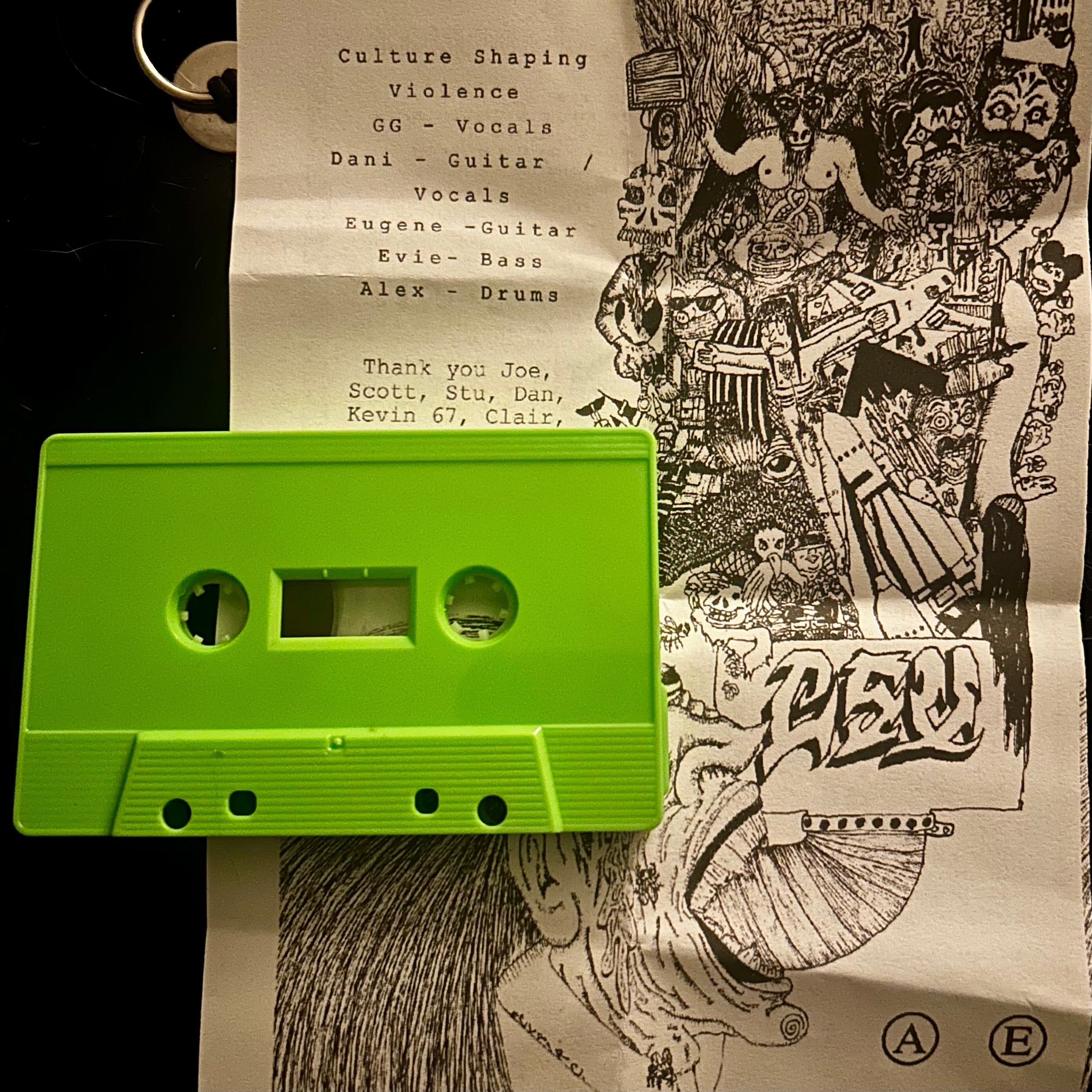 CULTURE SHAPING VIOLENCE - Echos From The Dark Cassette (Distorted Sedition/RIP Peace)